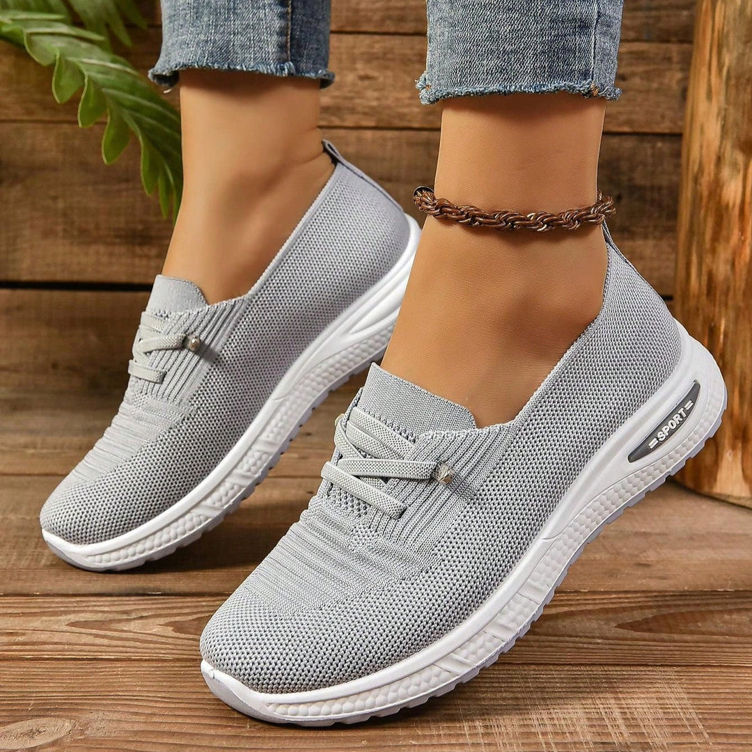 Mesh Slip-On Sneakers with Orthopedic Insole and Wide Toe Box