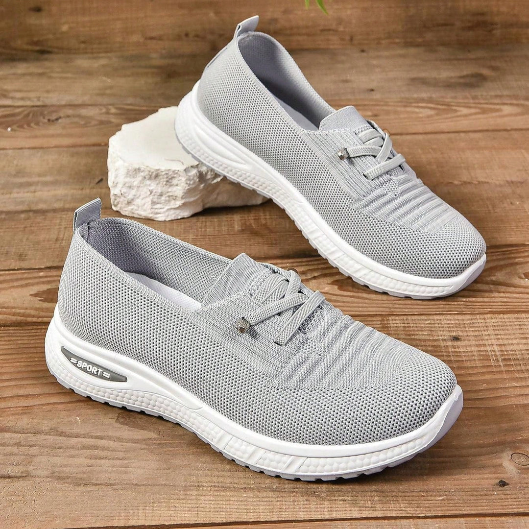 Mesh Slip-On Sneakers with Orthopedic Insole and Wide Toe Box