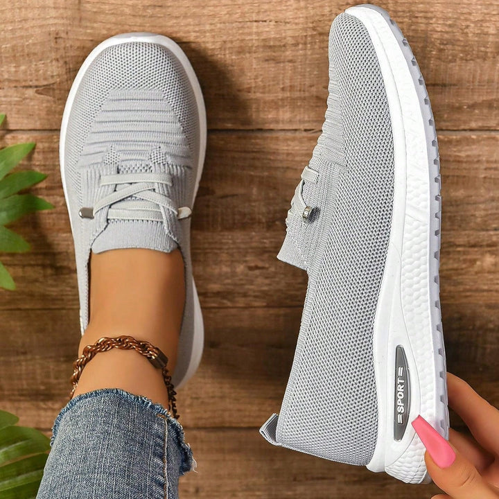 Mesh Slip-On Sneakers with Orthopedic Insole and Wide Toe Box