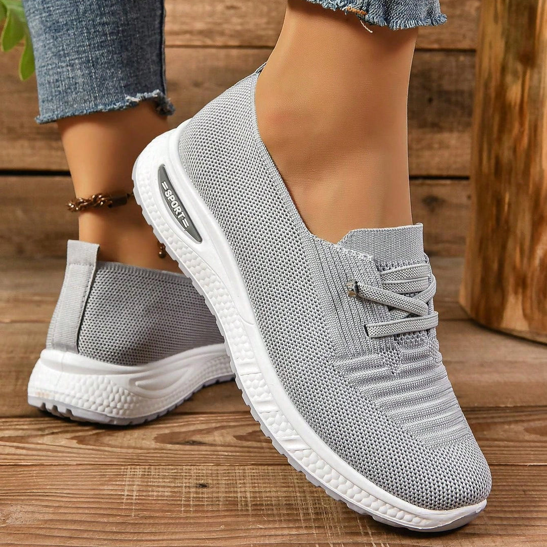 Mesh Slip-On Sneakers with Orthopedic Insole and Wide Toe Box