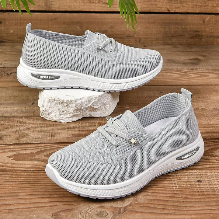 Mesh Slip-On Sneakers with Orthopedic Insole and Wide Toe Box