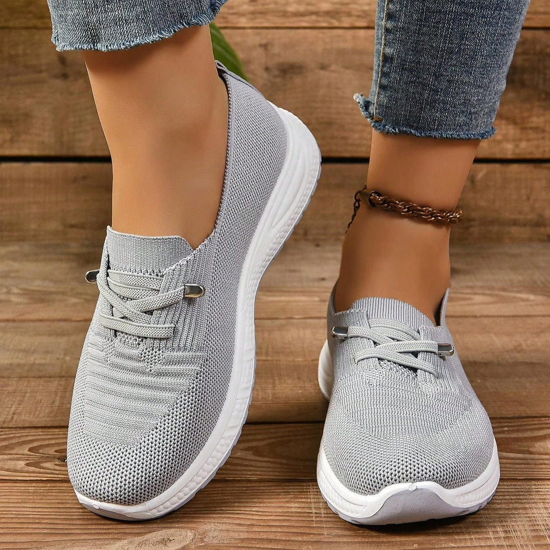 Mesh Slip-On Sneakers with Orthopedic Insole and Wide Toe Box