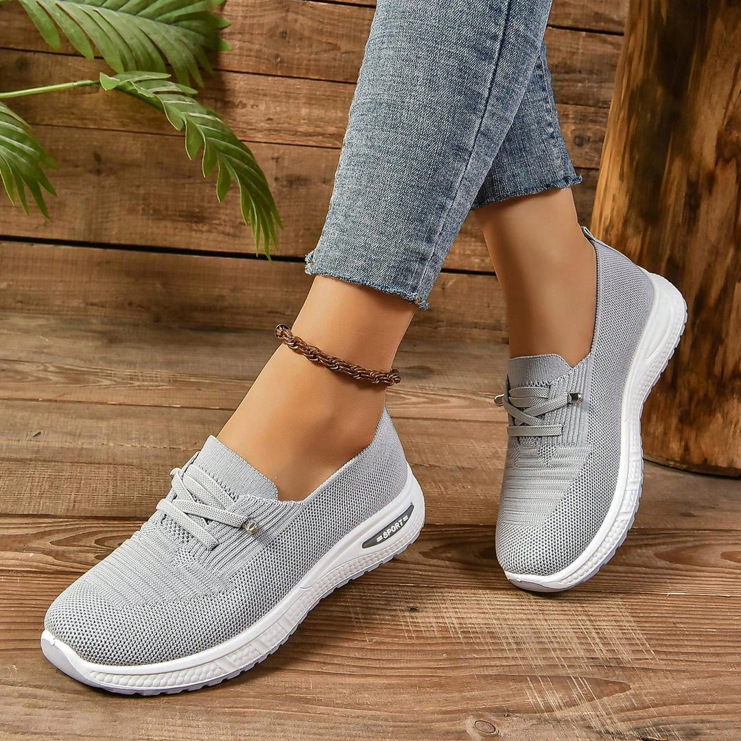 Mesh Slip-On Sneakers with Orthopedic Insole and Wide Toe Box