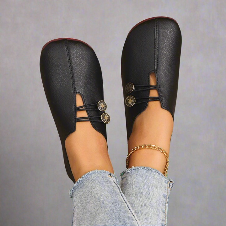 Women's Goat Suede Moccasins with Flexible Sole and Soft Lining