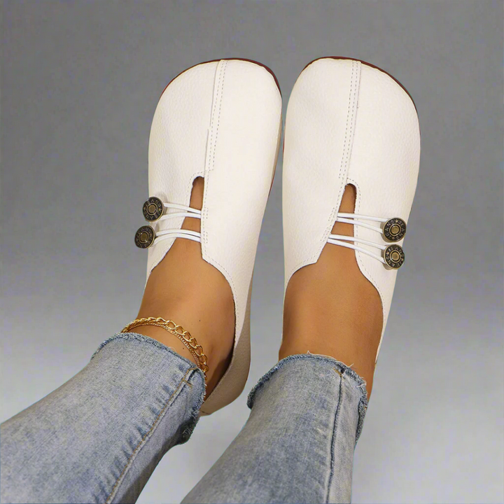 Women's Goat Suede Moccasins with Flexible Sole and Soft Lining