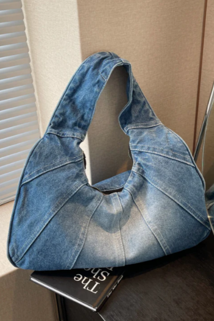 Open-Top Shoulder Bag with Fixed Straps for Everyday Use