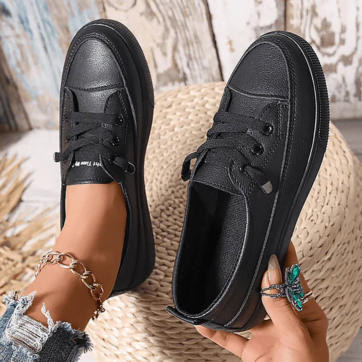 Women's Slip-On Sneakers with Orthopedic Footbed and Cushioned Platform Sole