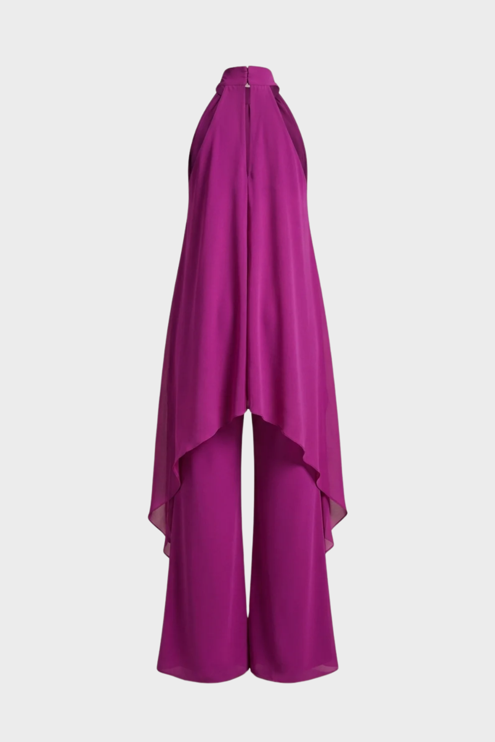 Women's Halter Top and Wide-Leg Trouser Set with Tie Closure