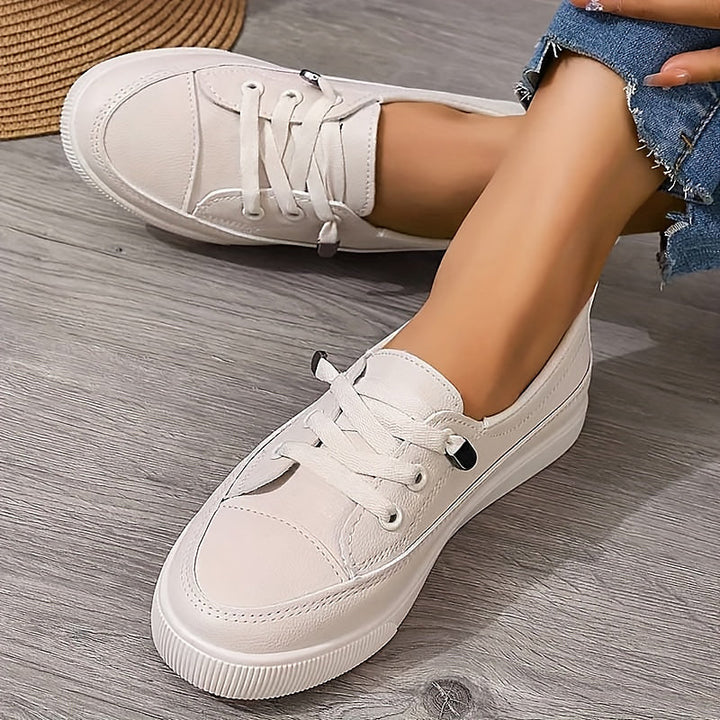 Women's Slip-On Sneakers with Orthopedic Footbed and Cushioned Platform Sole