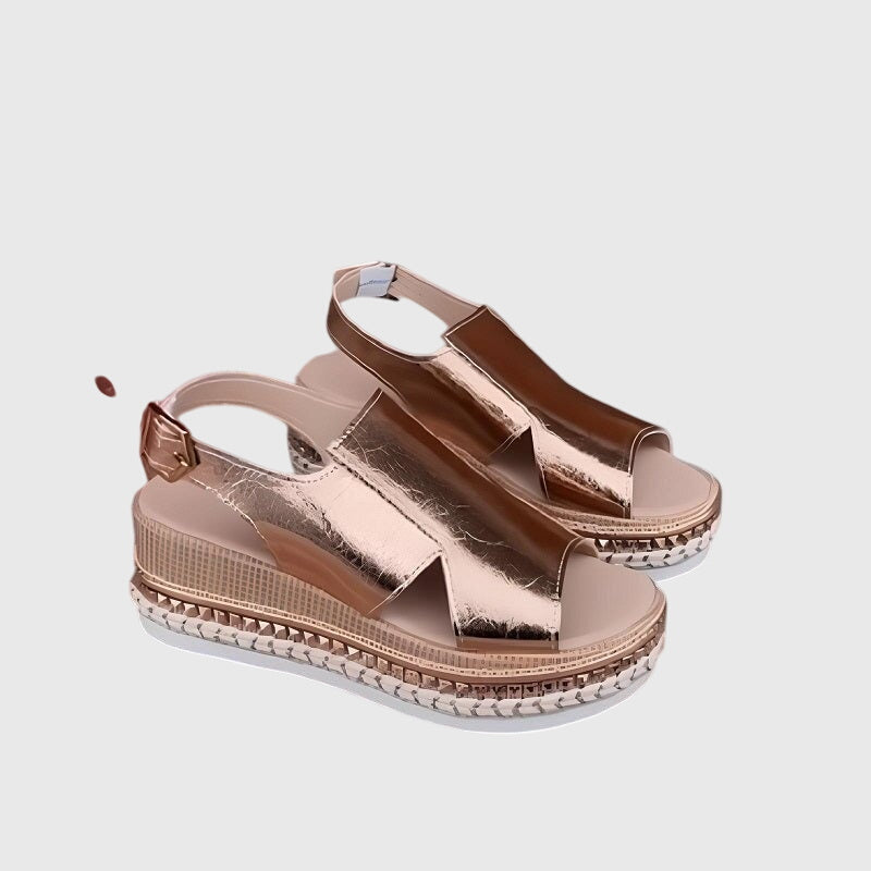 Women's Orthopedic Sandals with Cushioned Footbed and Textured Sole