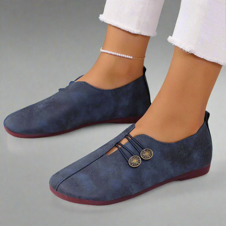Goat Suede Moccasins with Flexible Sole and Soft Interior Lining