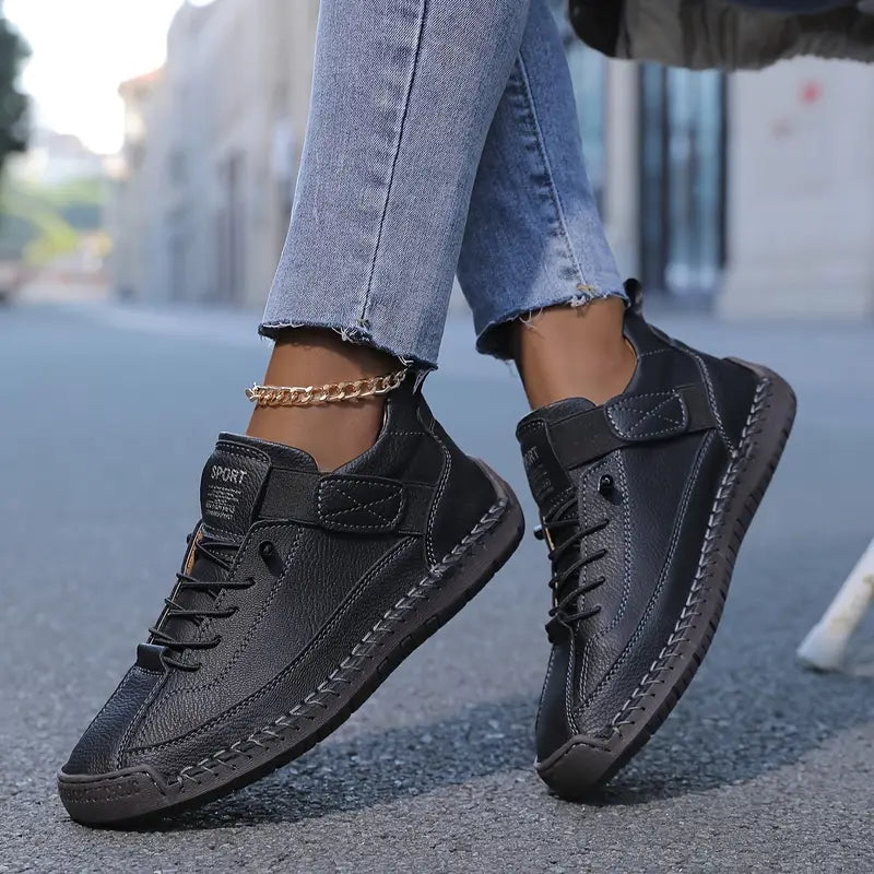Orthopedic Slip-On Sneakers with Wide Toe Box and Arch Support for Plantar Fasciitis