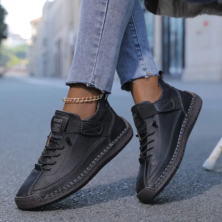 Orthopedic Slip-On Sneakers with Wide Toe Box and Arch Support for Plantar Fasciitis