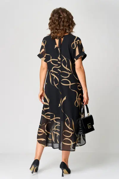 Women's Flowing Dress with Relaxed Silhouette and Breathable Fabric