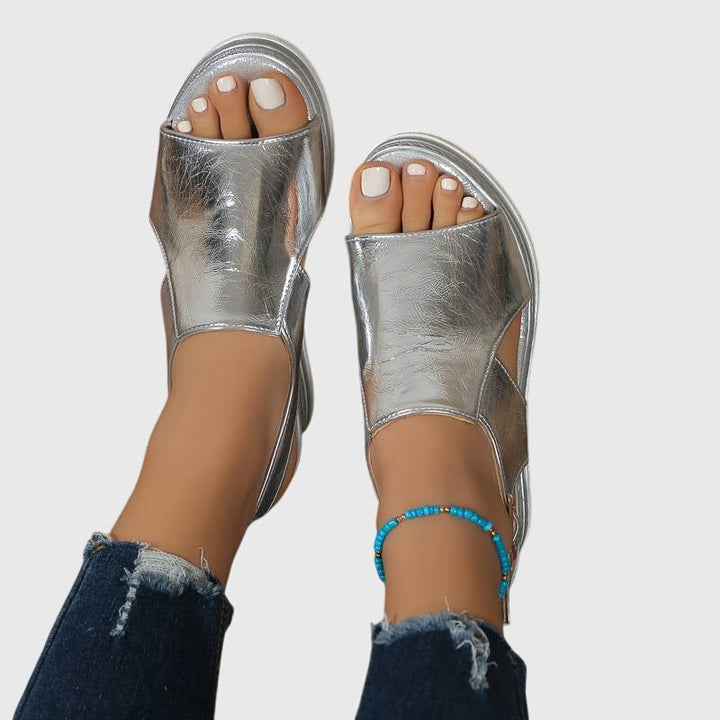 Women's Orthopedic Sandals with Cushioned Footbed and Textured Sole