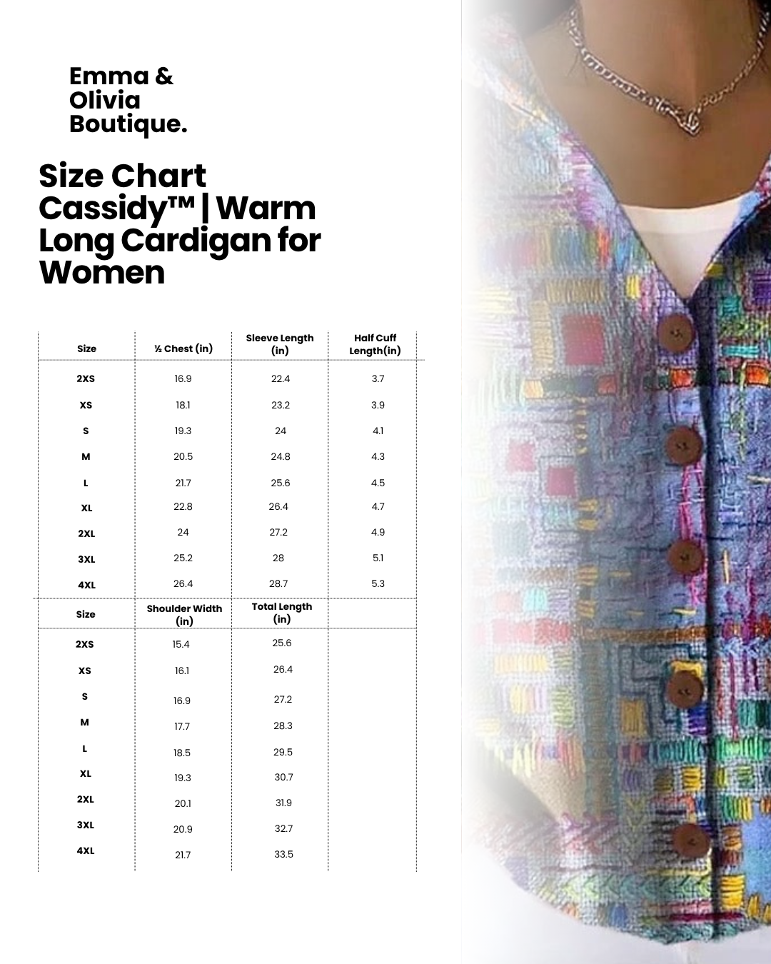 Women's Long Hooded Cardigan with Button Closure and Patterned Design