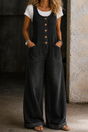Sleeveless Dress with Square Neckline and Side Pockets