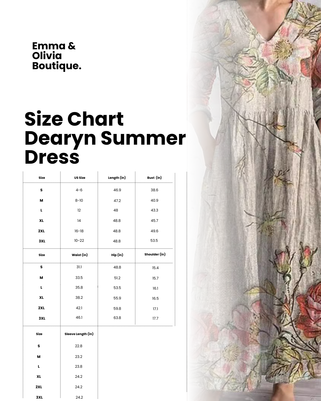 Women's V-Neck Summer Dress with Floral Print and Relaxed Fit