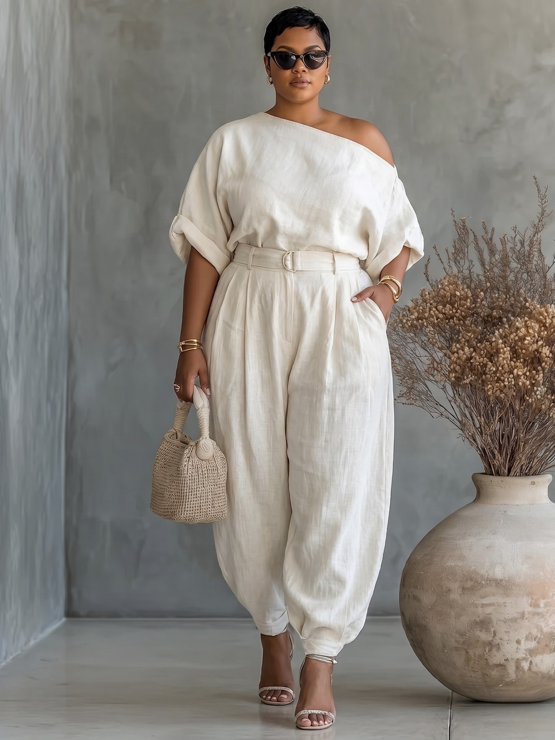 ELEANOR™ Twin Set Damen: Asymmetrisches Design für Elegante Anlässe 1