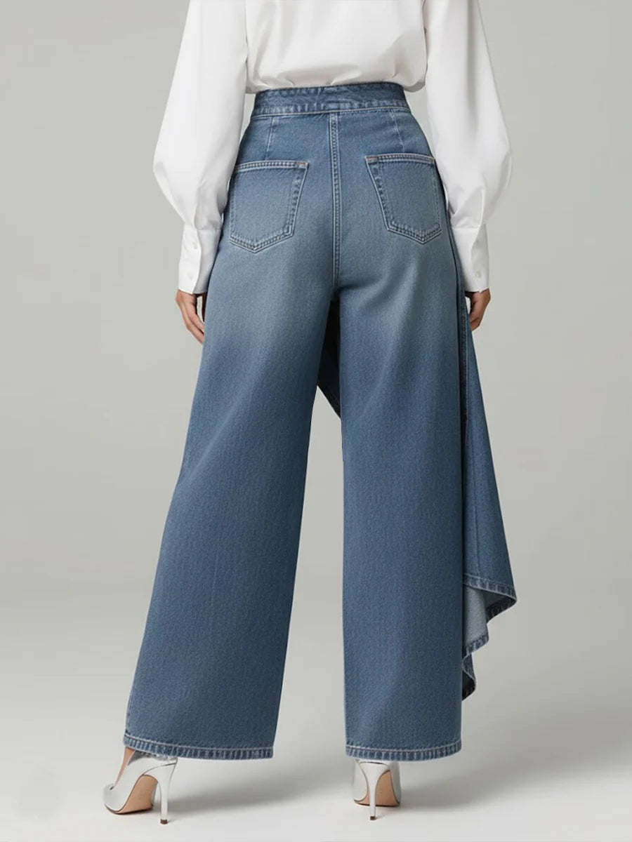 Elara™ Jeans mit weitem Bein: Stilvoller Komfort für jeden Tag 2