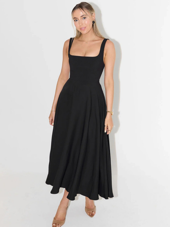 Elegantes Damenkleid mit Eckigem Ausschnitt: Stilvoll für Feste und Alltag 1