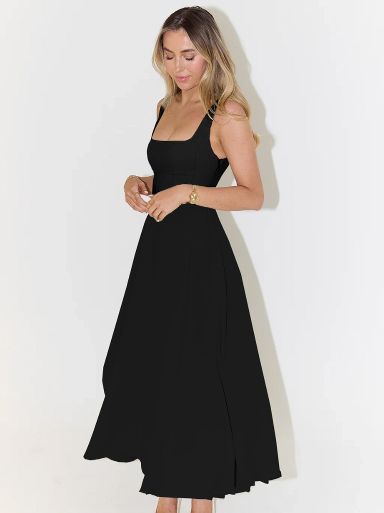 Elegantes Damenkleid mit Eckigem Ausschnitt: Stilvoll für Feste und Alltag 4