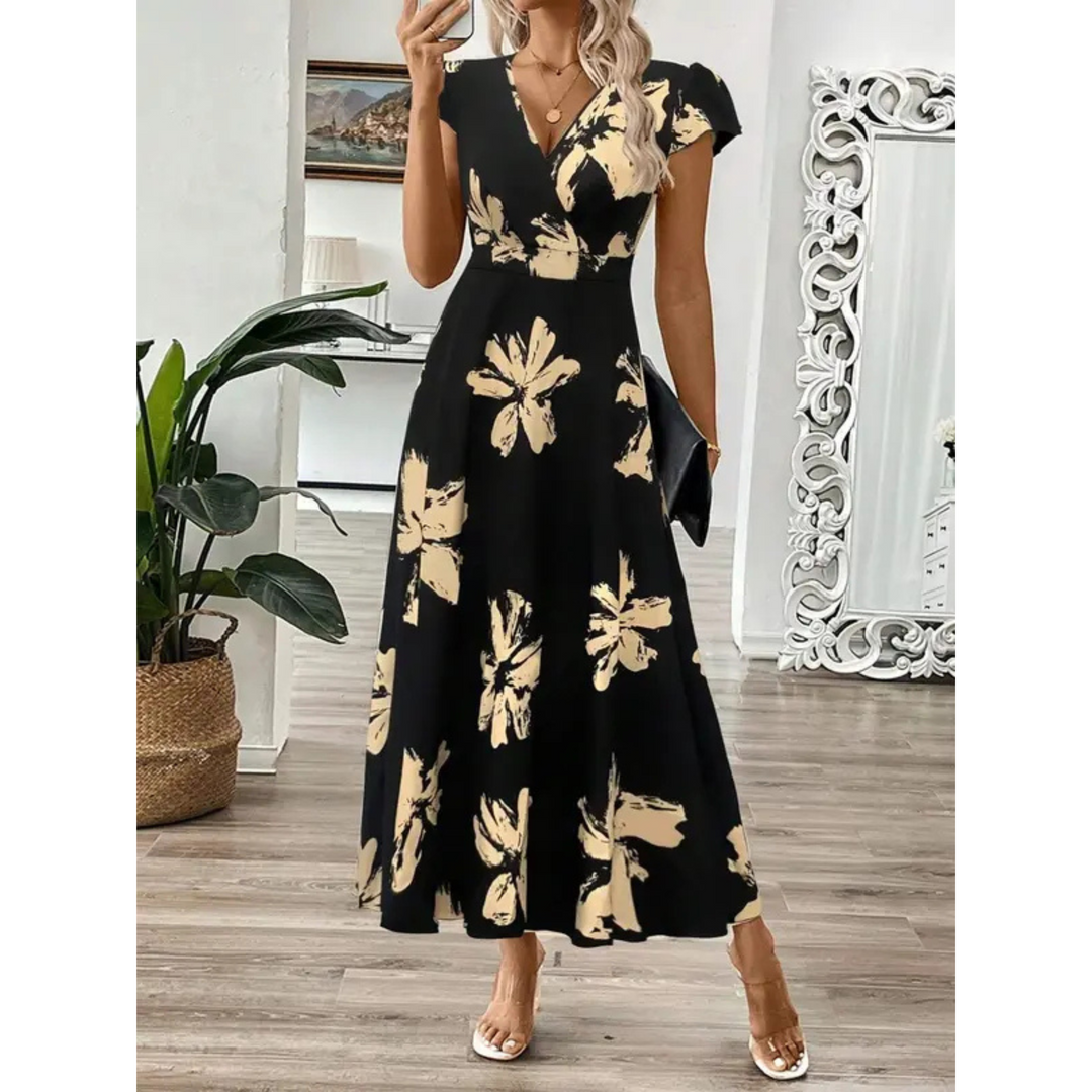 Hanneli Wickel-Maxikleid: Elegante Vielseitigkeit für jeden Anlass 0