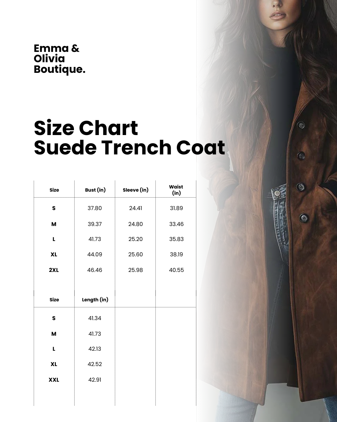 Suede Trench Coat with Tailored Silhouette and Belt Tie Closure