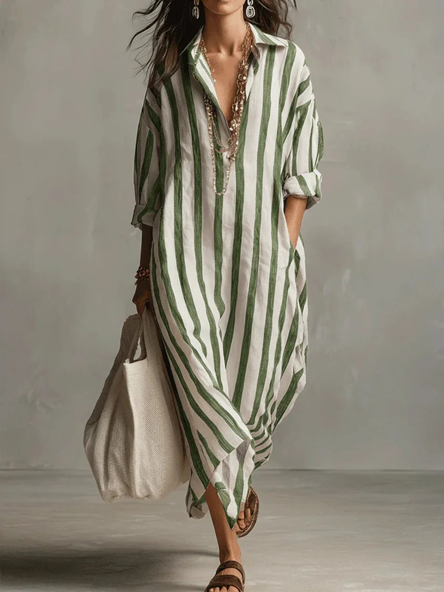 Langes Hemdblusenkleid Damen: Bequem & Stilvoll für Sommer Tage 4