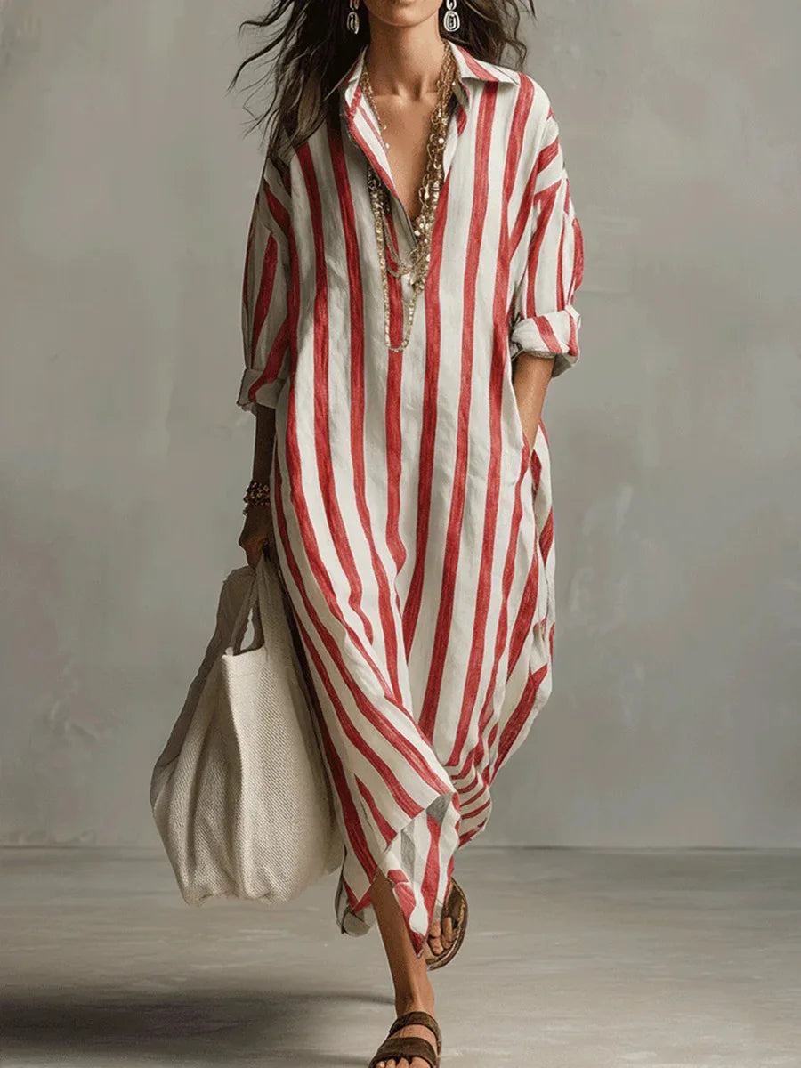 Langes Hemdblusenkleid Damen: Bequem & Stilvoll für Sommer Tage 5