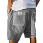 Tailored Shorts with Textured Fabric and Structured Silhouette