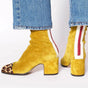 Women's Square Toe Heeled Boots with Block Heel