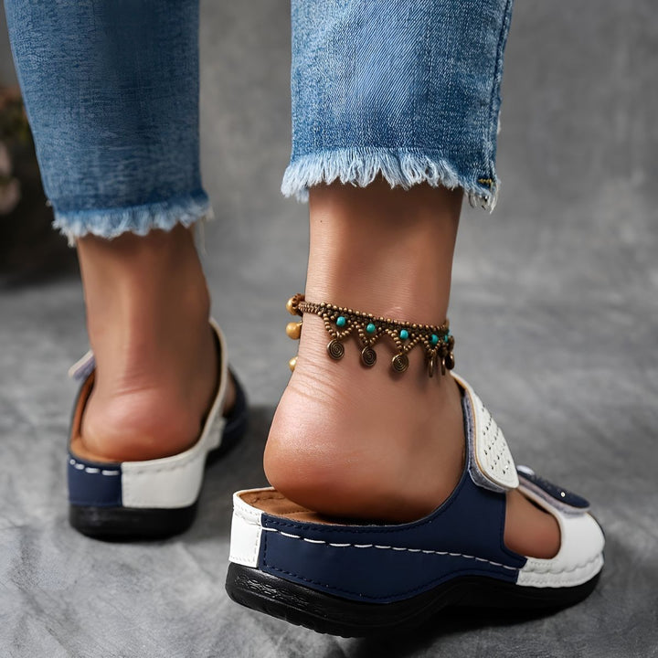 Orthopedic Sandals with Arch Support and Adjustable Strap, Cushioned Footbed