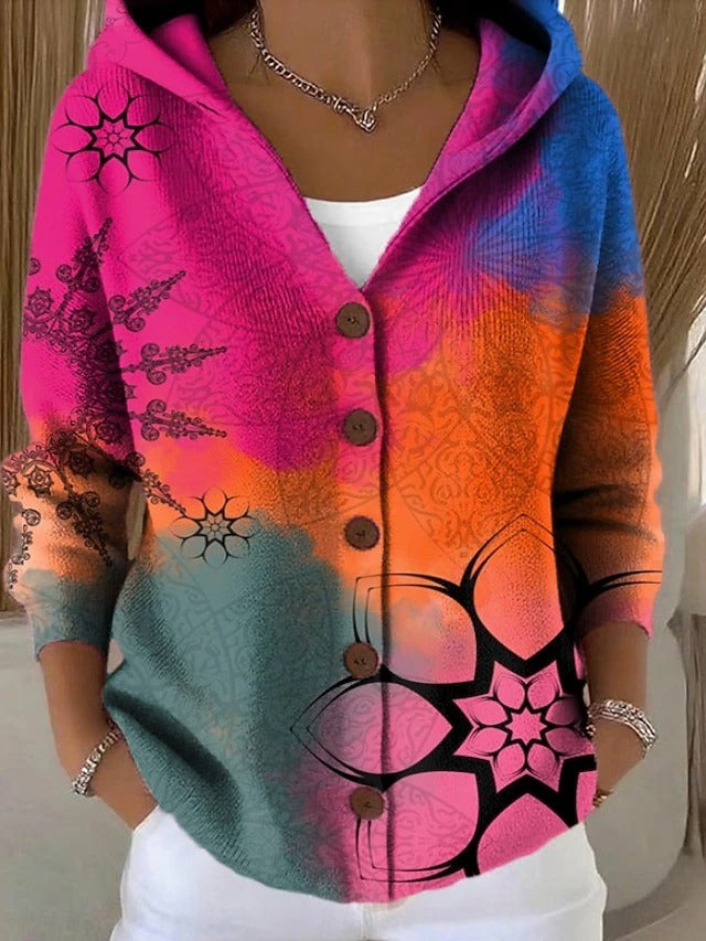 Women's Open-Front Cardigan with Breathable Fabric and Relaxed Fit, Machine Washable