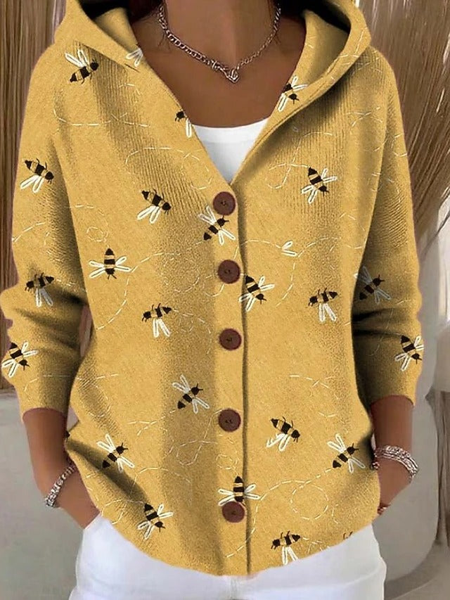 Women's Open-Front Cardigan with Breathable Fabric and Relaxed Fit, Machine Washable