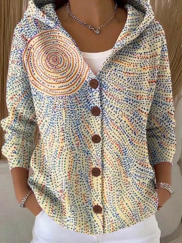 Women's Open-Front Cardigan with Breathable Fabric and Relaxed Fit, Machine Washable