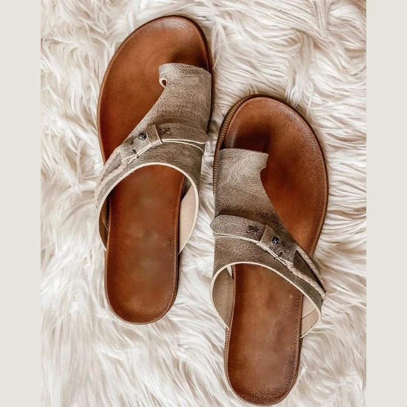 Open-Toe Sandals with Three-Arch Support and Cushioned Footbed