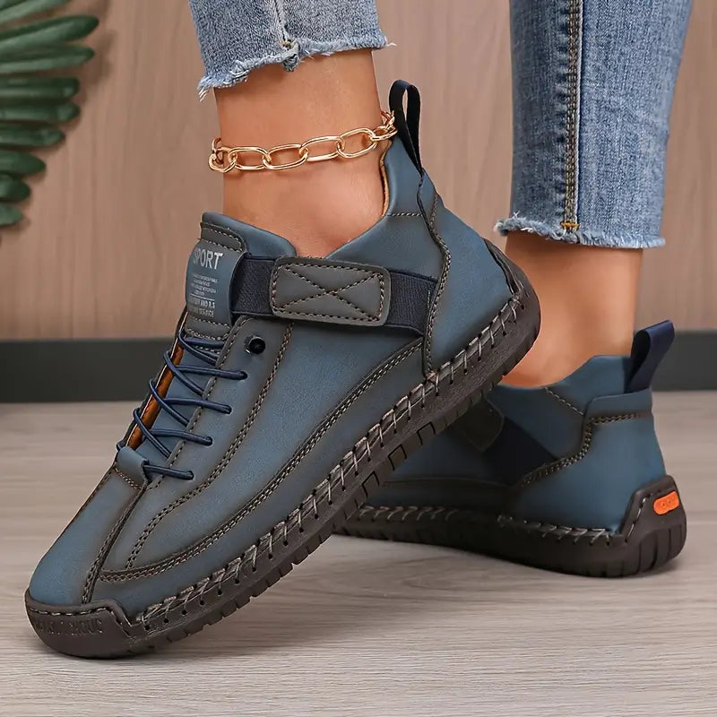Orthopedic Slip-On Sneakers with Wide Toe Box and Arch Support for Plantar Fasciitis
