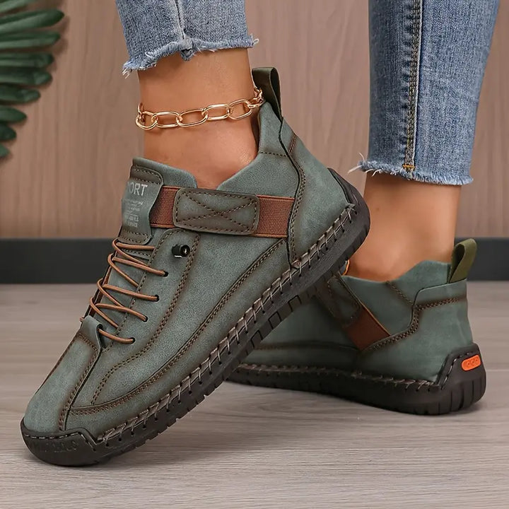 Orthopedic Slip-On Sneakers with Wide Toe Box and Arch Support for Plantar Fasciitis