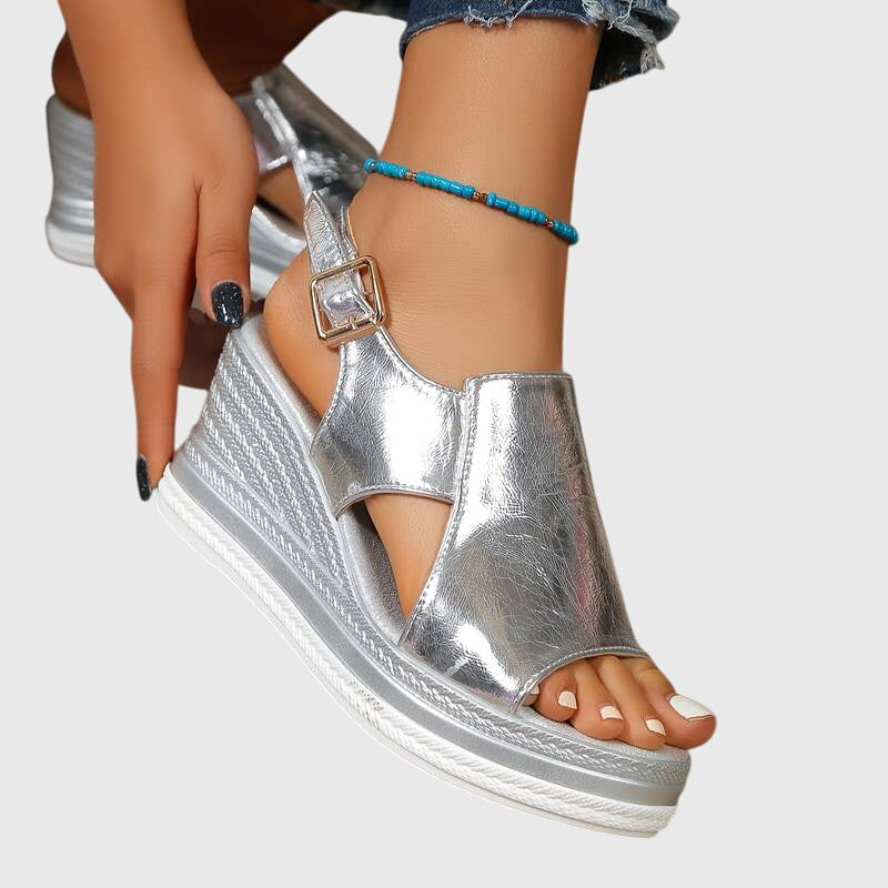 Women's Orthopedic Sandals with Cushioned Footbed and Textured Sole