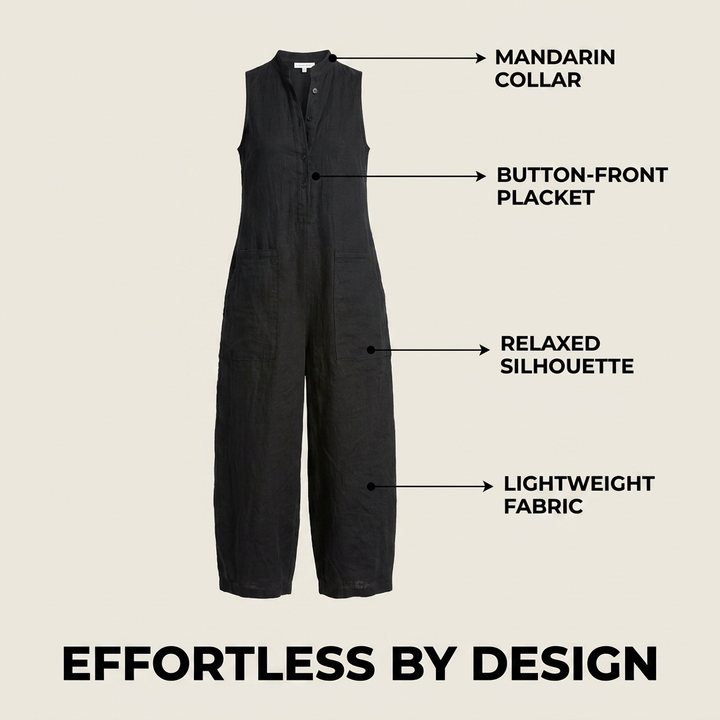 Lucy Elegant Sleeveless Jumpsuit - Relaxed Flattering Fit