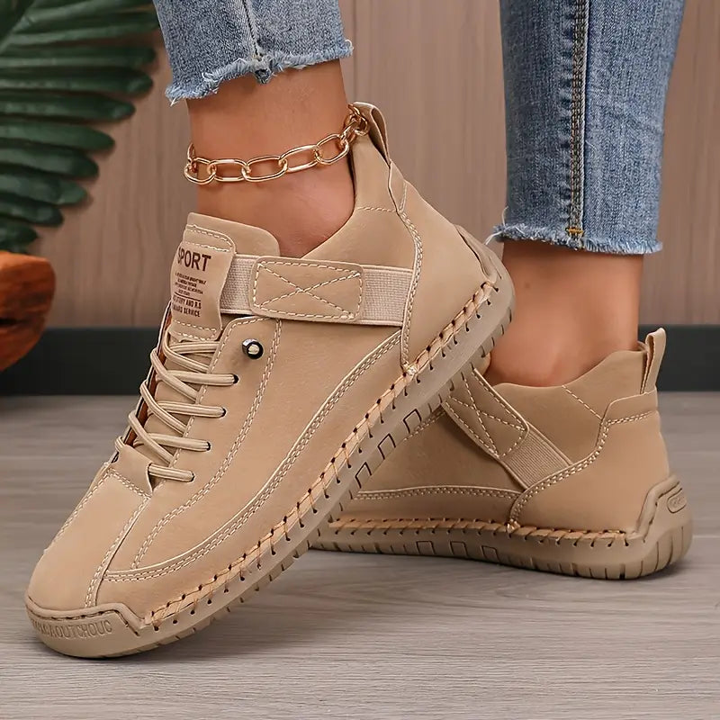 Orthopedic Slip-On Sneakers with Wide Toe Box and Arch Support for Plantar Fasciitis