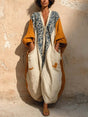Women's Ankle-Length Jumpsuit with Cotton Linen Blend and Side Pockets