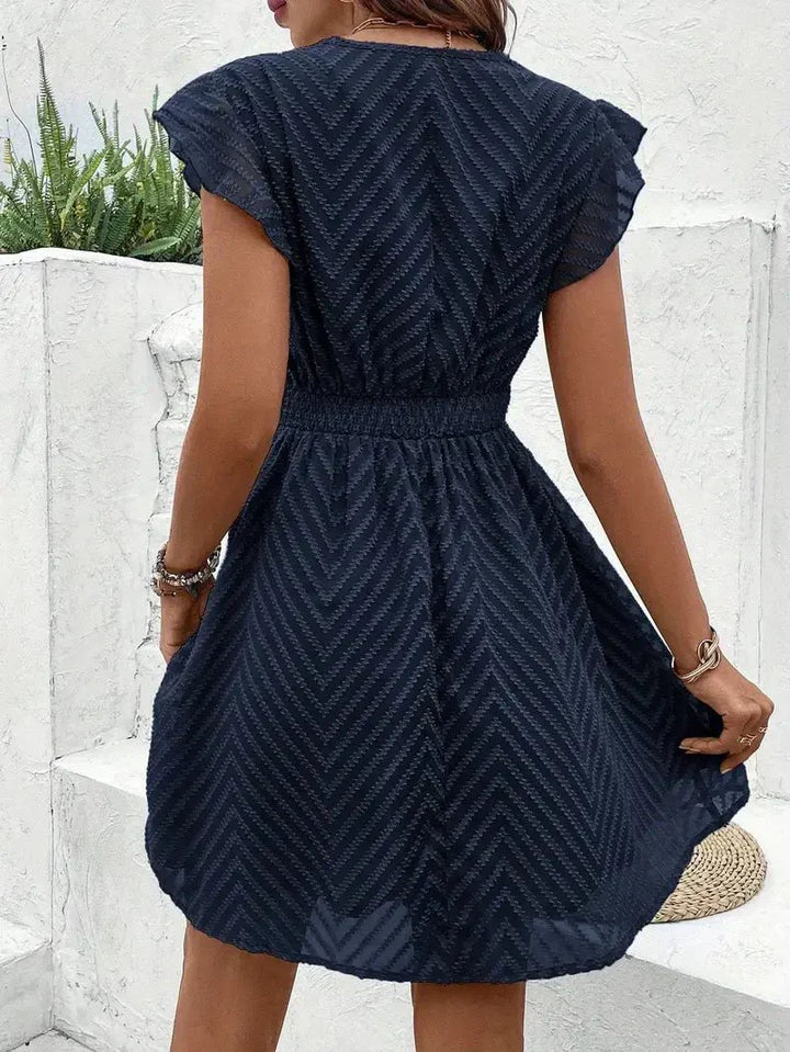 Women's Sleeveless A-Line Dress with Sweetheart Neckline and Breathable Fabric