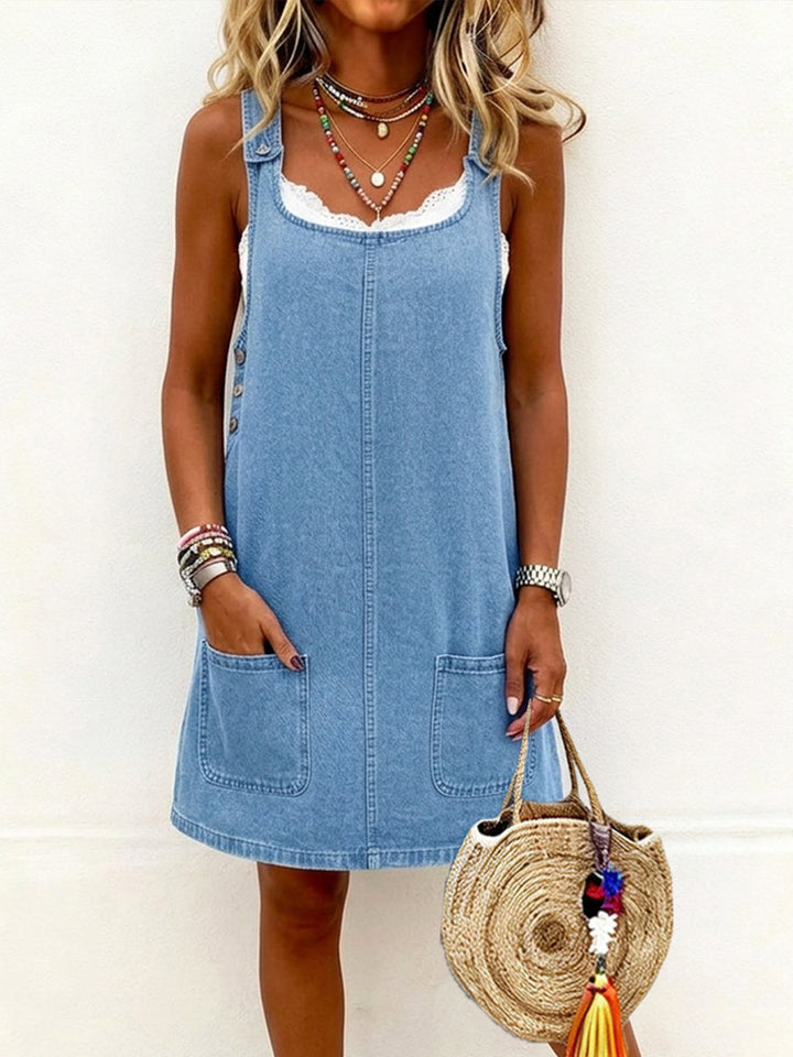 Women's Denim Shorts with Relaxed Fit and Stretch Fabric for Warm Weather