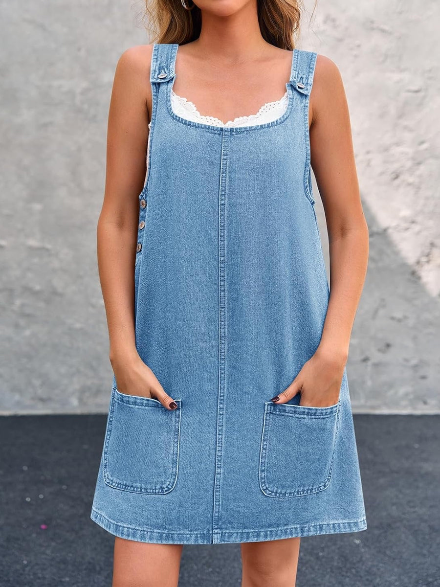 Women's Denim Shorts with Relaxed Fit and Stretch Fabric for Warm Weather